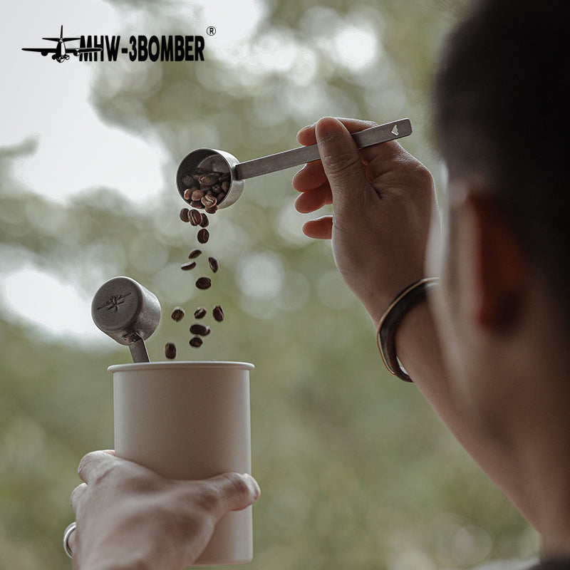 MHW-3BOMBER Long Measuring Spoon Kaffeedosierlöffel aus Edelstahl