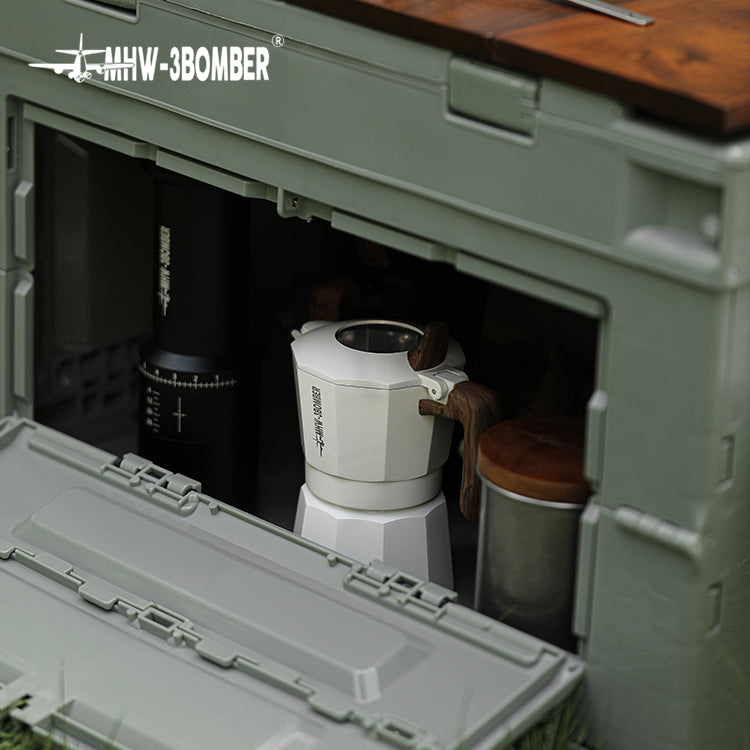 MHW-3BOMBER Double Valve Moka Pot Espressokocher 100 ml