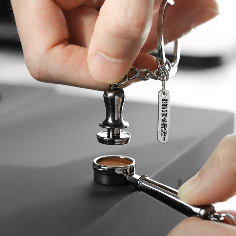 MHW-3BOMBER Schlüsselanhänger Tamper und Portafilter