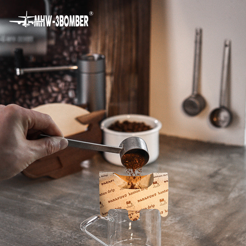 MHW-3BOMBER Long Measuring Spoon Kaffeedosierlöffel aus Edelstahl