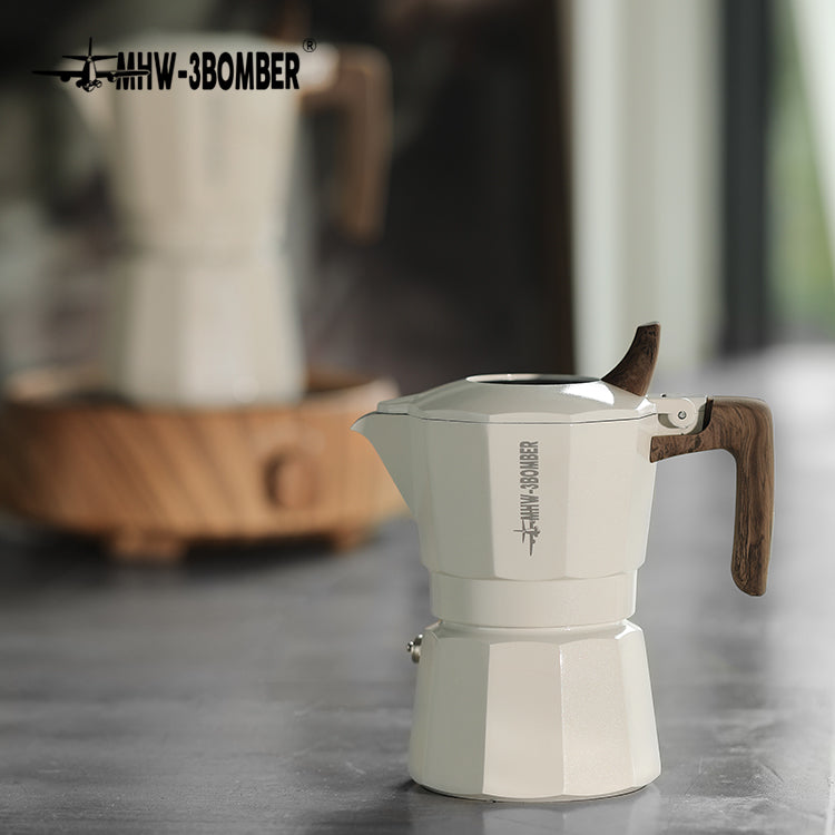 MHW-3BOMBER Double Valve Moka Pot Espressokocher 100 ml