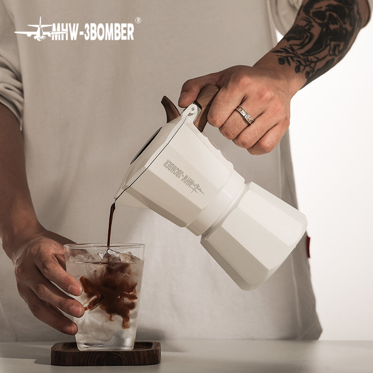 MHW-3BOMBER Double Valve Moka Pot Espressokocher 100 ml