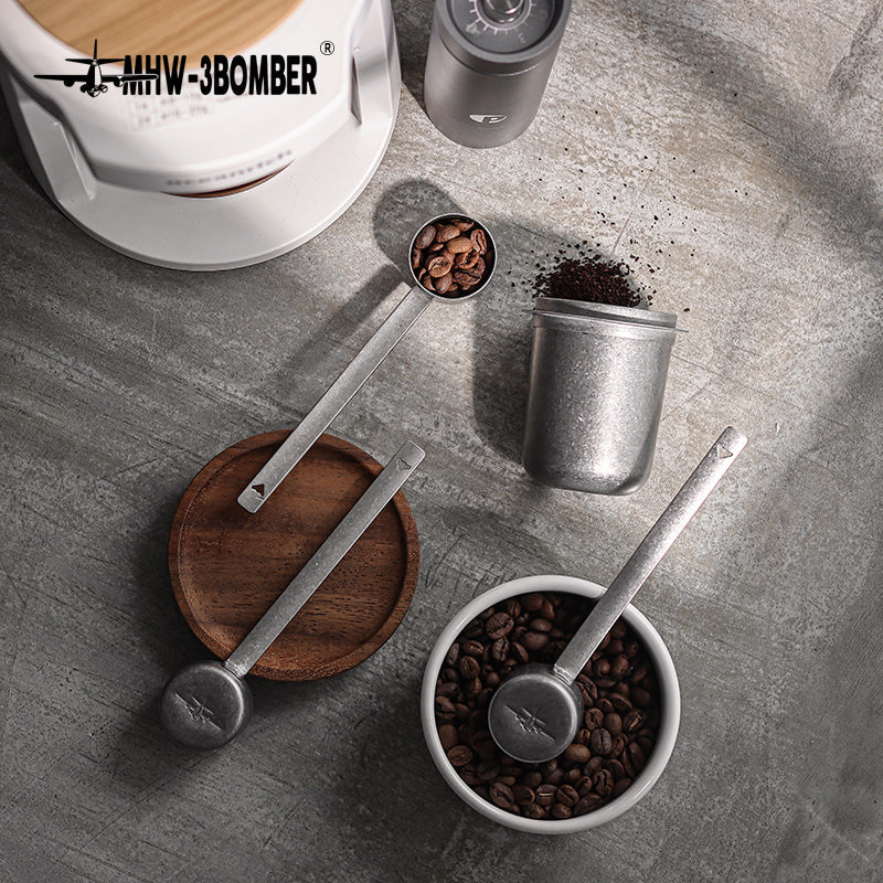 MHW-3BOMBER Long Measuring Spoon Kaffeedosierlöffel aus Edelstahl