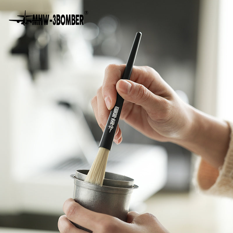 MHW-3BOMBER Pen Brush Pinselbürste Aluminiumlegierung, Reinigung Kaffeezubehör