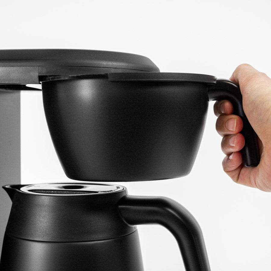 Bonavita The Enthusiast 8 Cup Kaffeemaschine mit Thermoskanne Black, Flachbodenfilterkorb