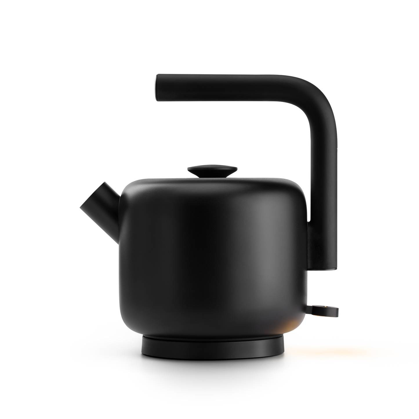 Fellow Clyde Electric Kettle Wasserkocher elektrisch, 1,5 l schwarz, Seitenansicht Kessel auf Basis