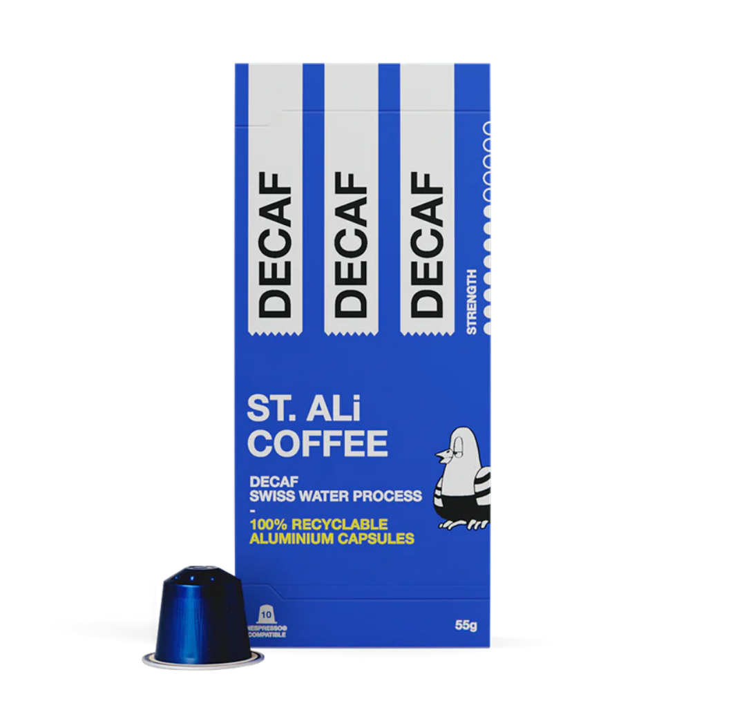 Kaffeekapseln Decaf Swiss Water Methode, Honig, Schokolade und Butterkaramel 10 Stück