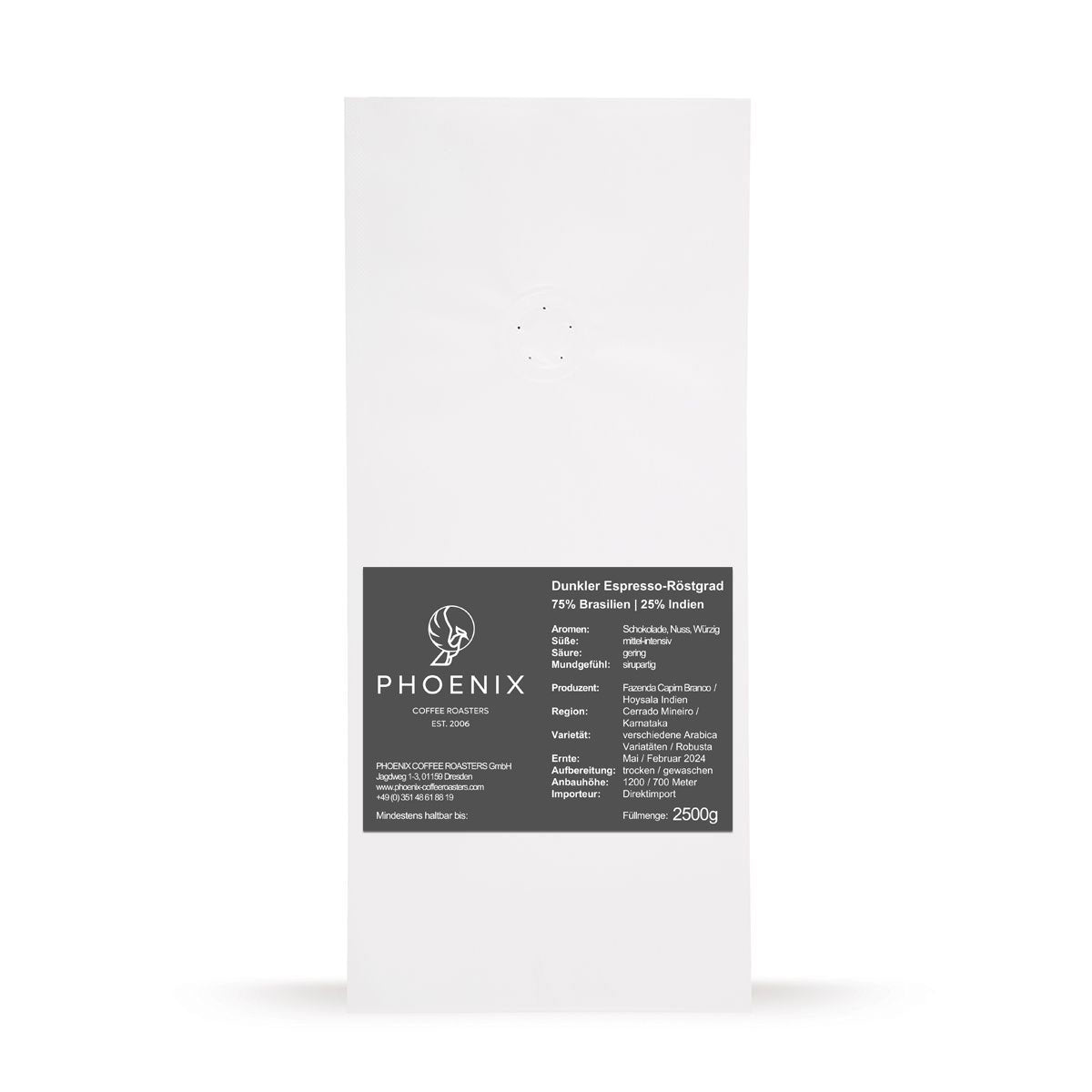 Phoenix Coffee Roasters ESPRESSO BLACK – Kräftig, würzig & cremig