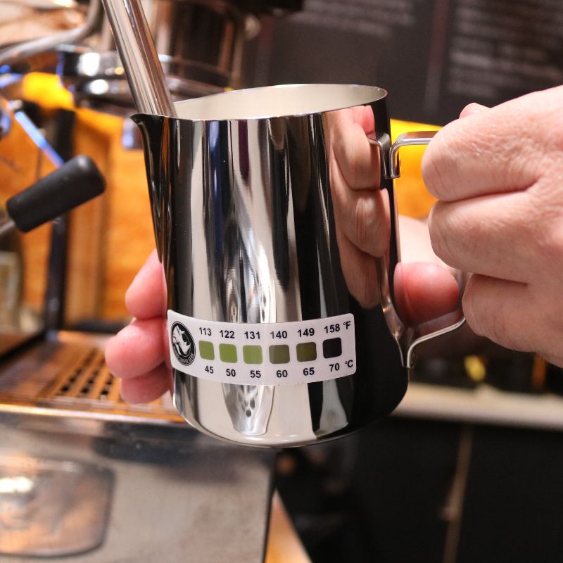 Rhinowares Accutemp Stick-on Milk Thermometer 3 Pack, auf Milk Pitcher