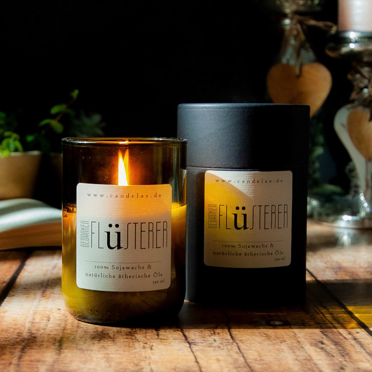 Gedankenflüsterer – Duftkerze aus Sojawachs mit erfrischenden ätherischen Ölen für Klarheit und Konzentration