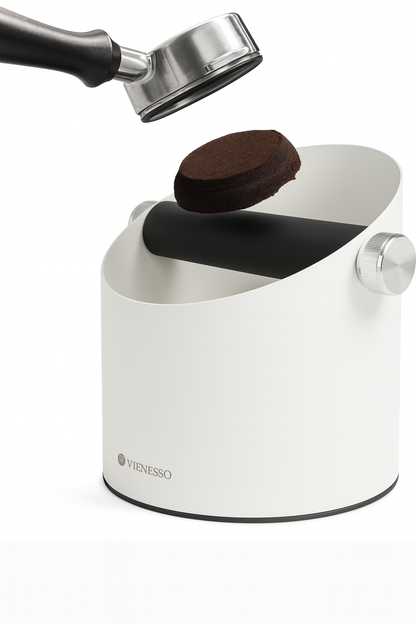 NEU: Abschlagbehälter aus Edelstahl mit abnehmbarer Abklopfstange – Abschlagbox