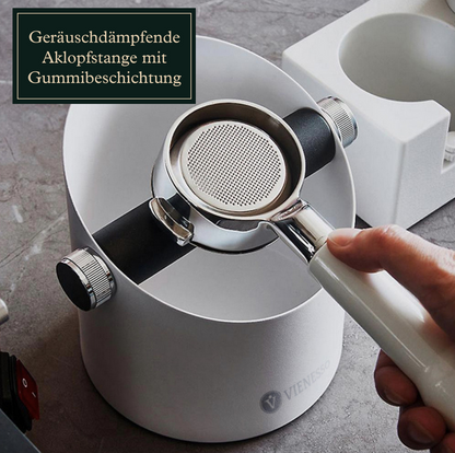 NEU: Abschlagbehälter aus Edelstahl mit abnehmbarer Abklopfstange – Abschlagbox