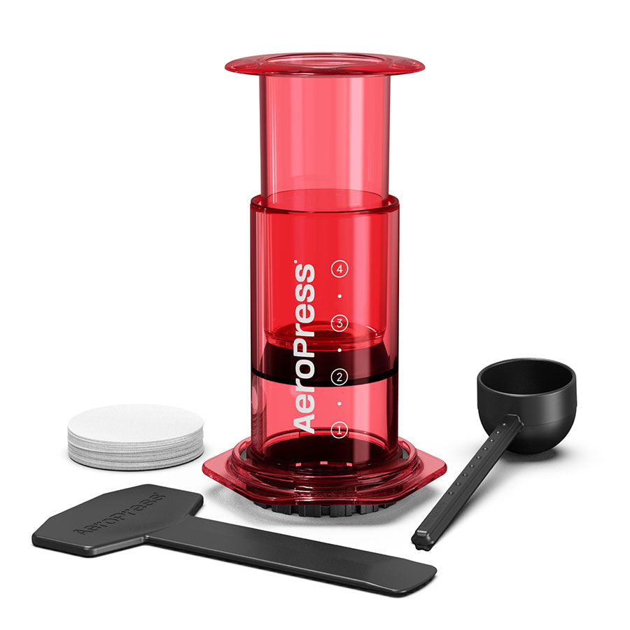AeroPress Clear Coffee Maker Kaffeebereiter, inkl. 100 Filtern