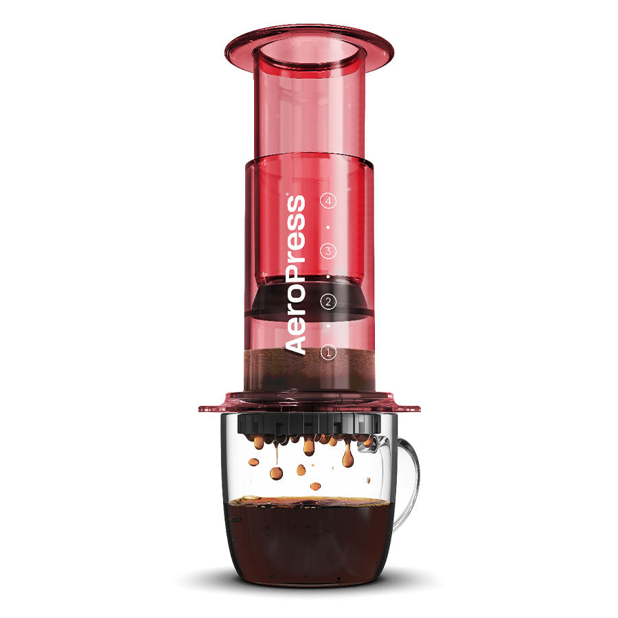 AeroPress Clear Coffee Maker Kaffeebereiter, inkl. 100 Filtern
