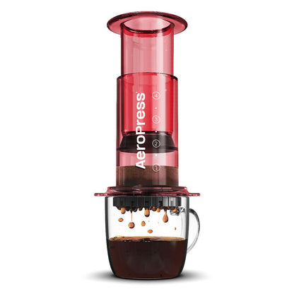 AeroPress Clear Coffee Maker Kaffeebereiter, inkl. 100 Filtern