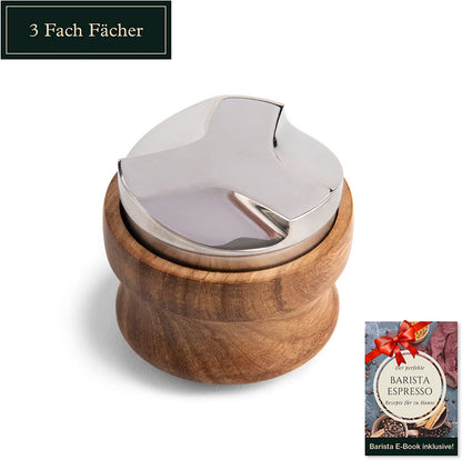 Distributor zur Extraktion des Kaffeepucks - Espresso Kaffeeverteiler für Siebträger inkl. Ablage
