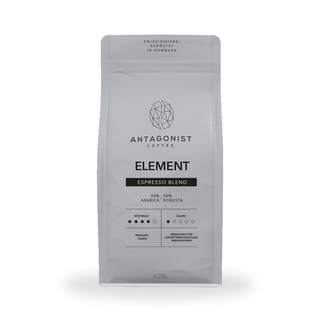 Espresso Blend Element: Der Kräftige - Erdnuss - Zartbitter - Dunkler Honig