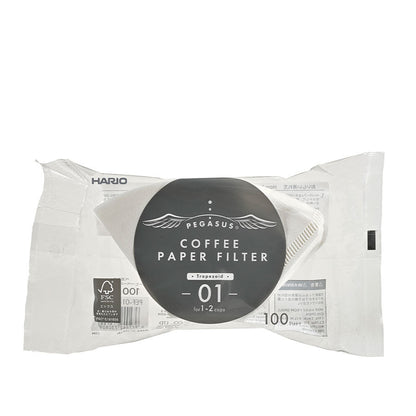 Hario Pegasus Filterpapier 100 St. Gr. 01, Abbildung Verpackung