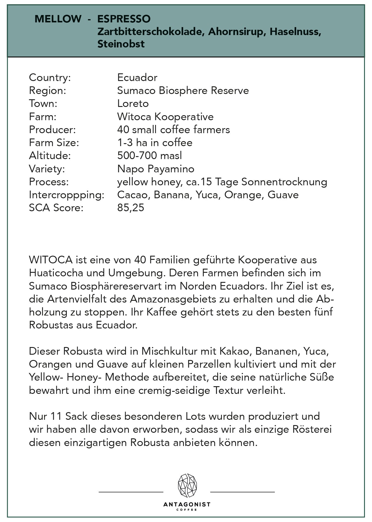 Espresso Mellow – kraftvoll, cremig und süß-würzig