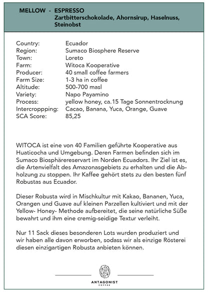 Espresso Mellow – kraftvoll, cremig und süß-würzig