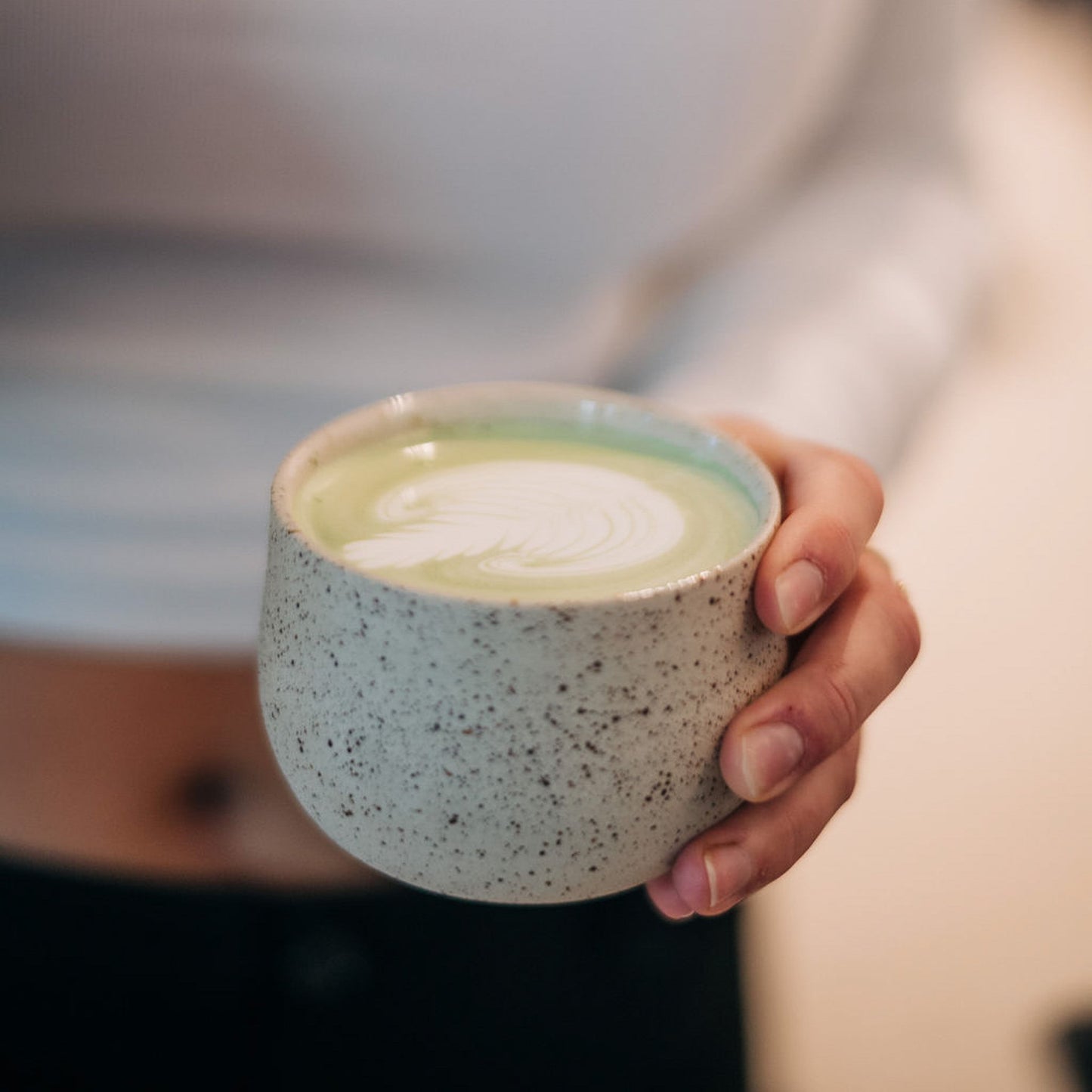 Ocha Teetasse mit Spots | Matcha Tasse