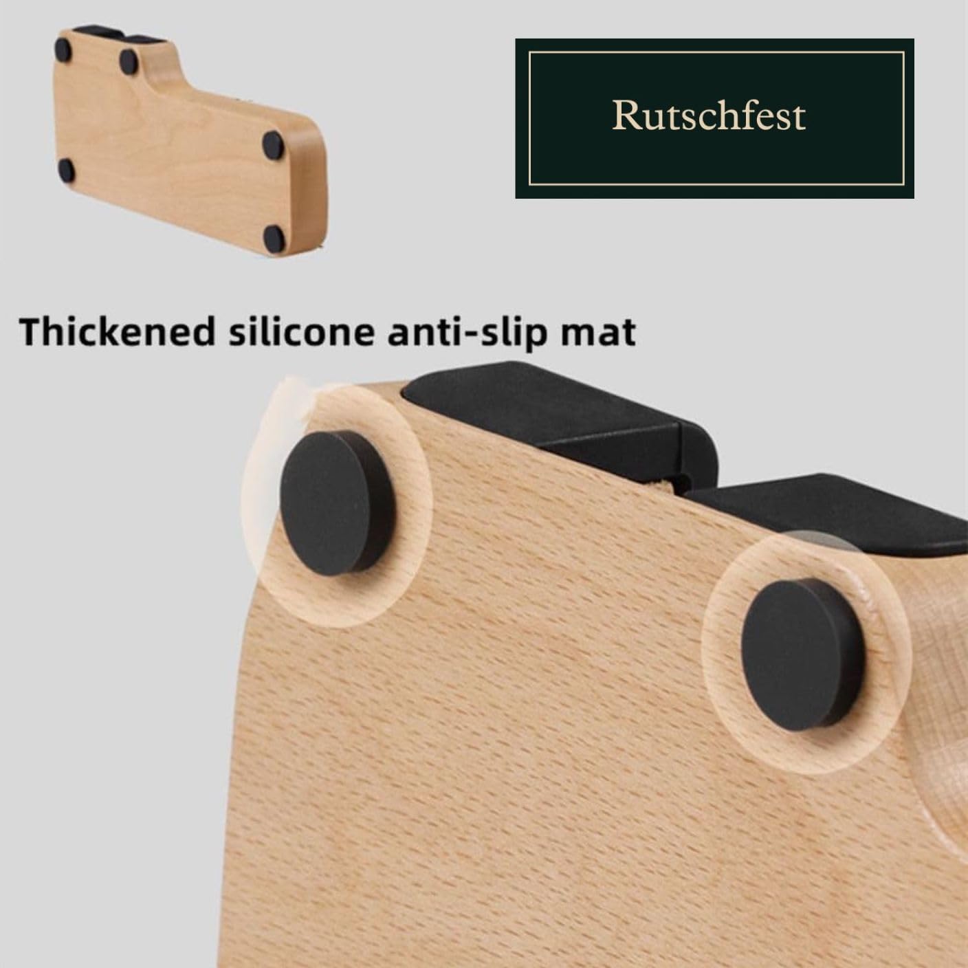 Tamperstation aus Holz - Edle Andrückstation für den Siebträger und Ablage