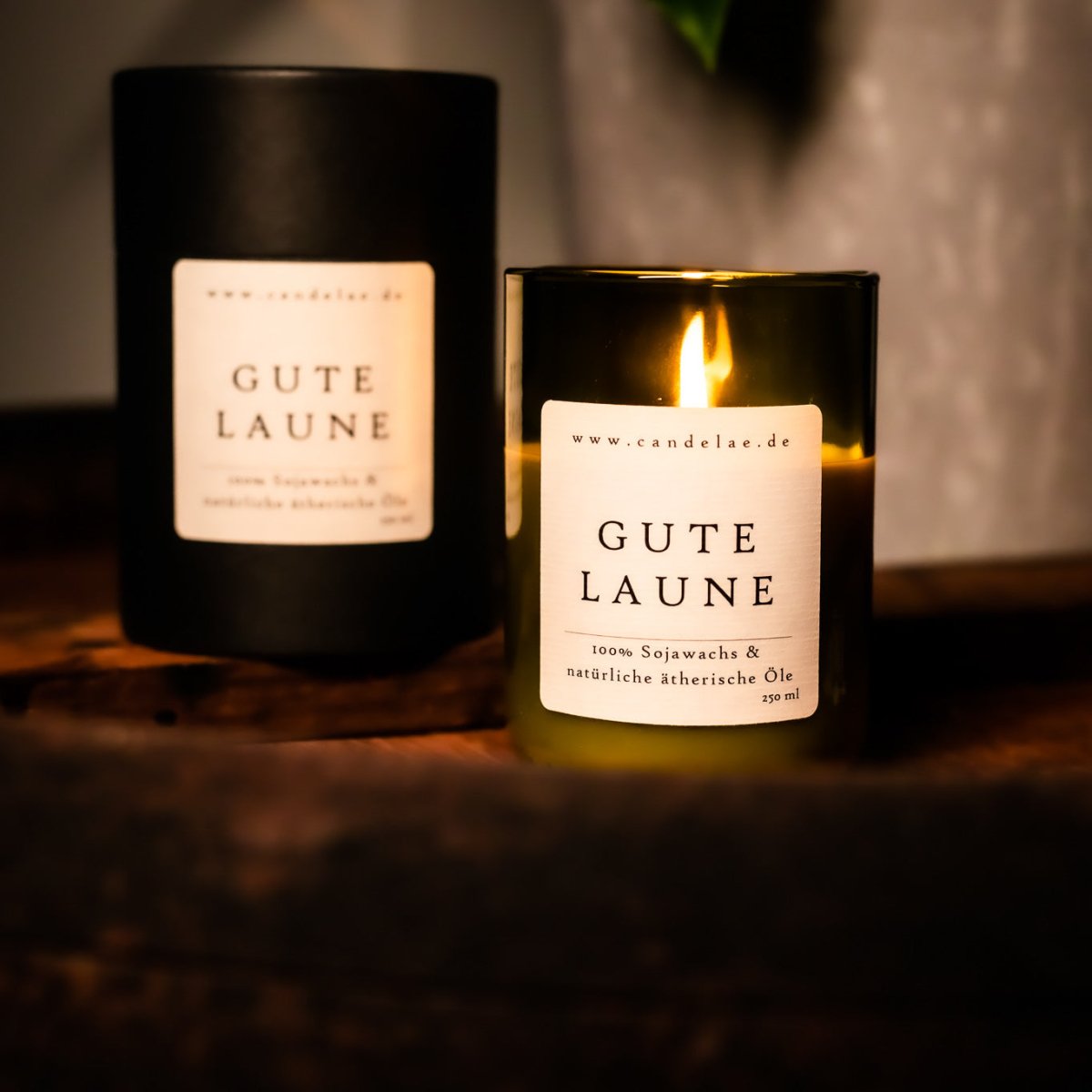 Gute Laune – Duftkerze aus Sojawachs mit frischen Zitrusnoten für positive Energie