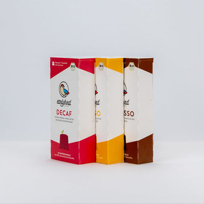 earlybird coffee Bio Kaffeekapseln Probierpaket - 3x3 Packungen