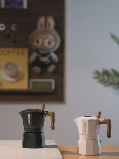 MHW-3BOMBER Moka Pot Espressokocher weiß 300 ml