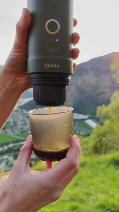 OutIn Nano tragbare elektrische Espressomaschine für unterwegs