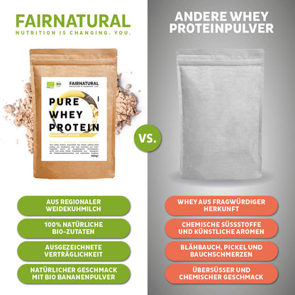 Bio Whey Protein Pulver Banane